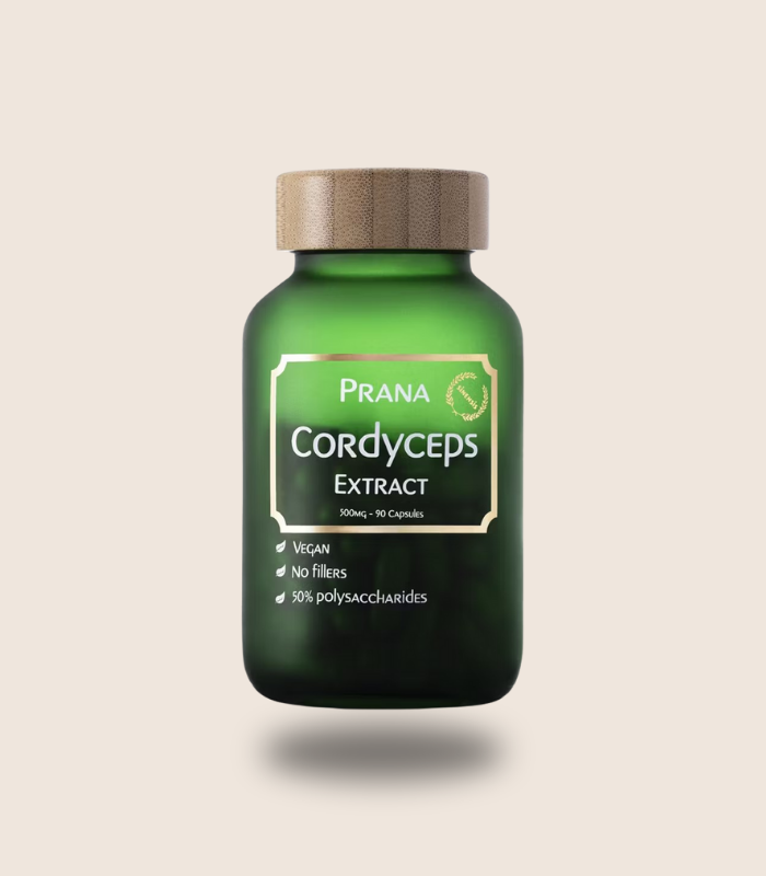 Prana I Cordyceps Extract I 500mg - 90 Capsules - Bilde 3