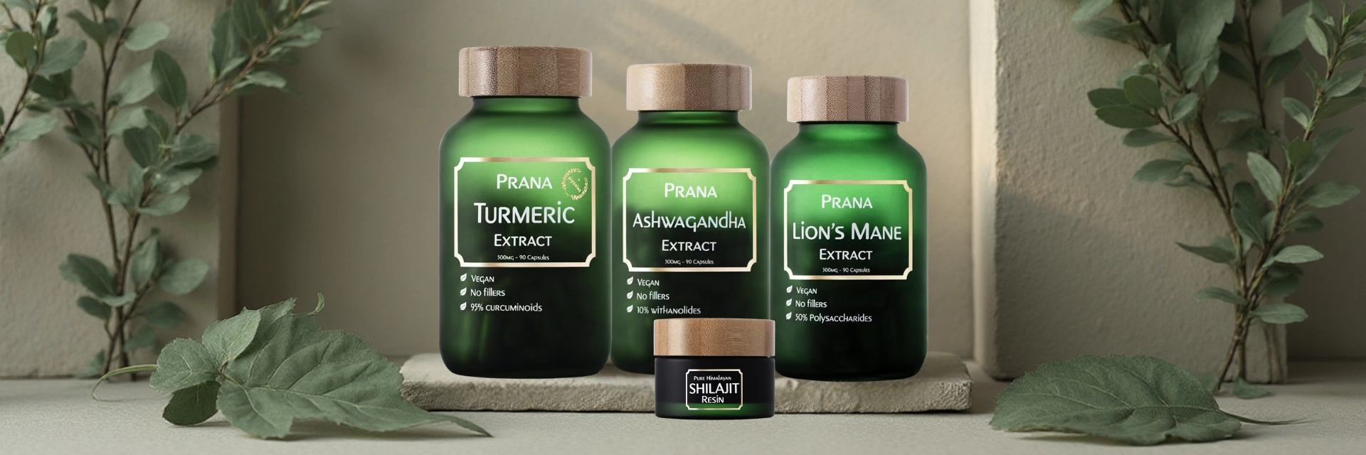 PRANA - Brand banner with Turmeric Extract
