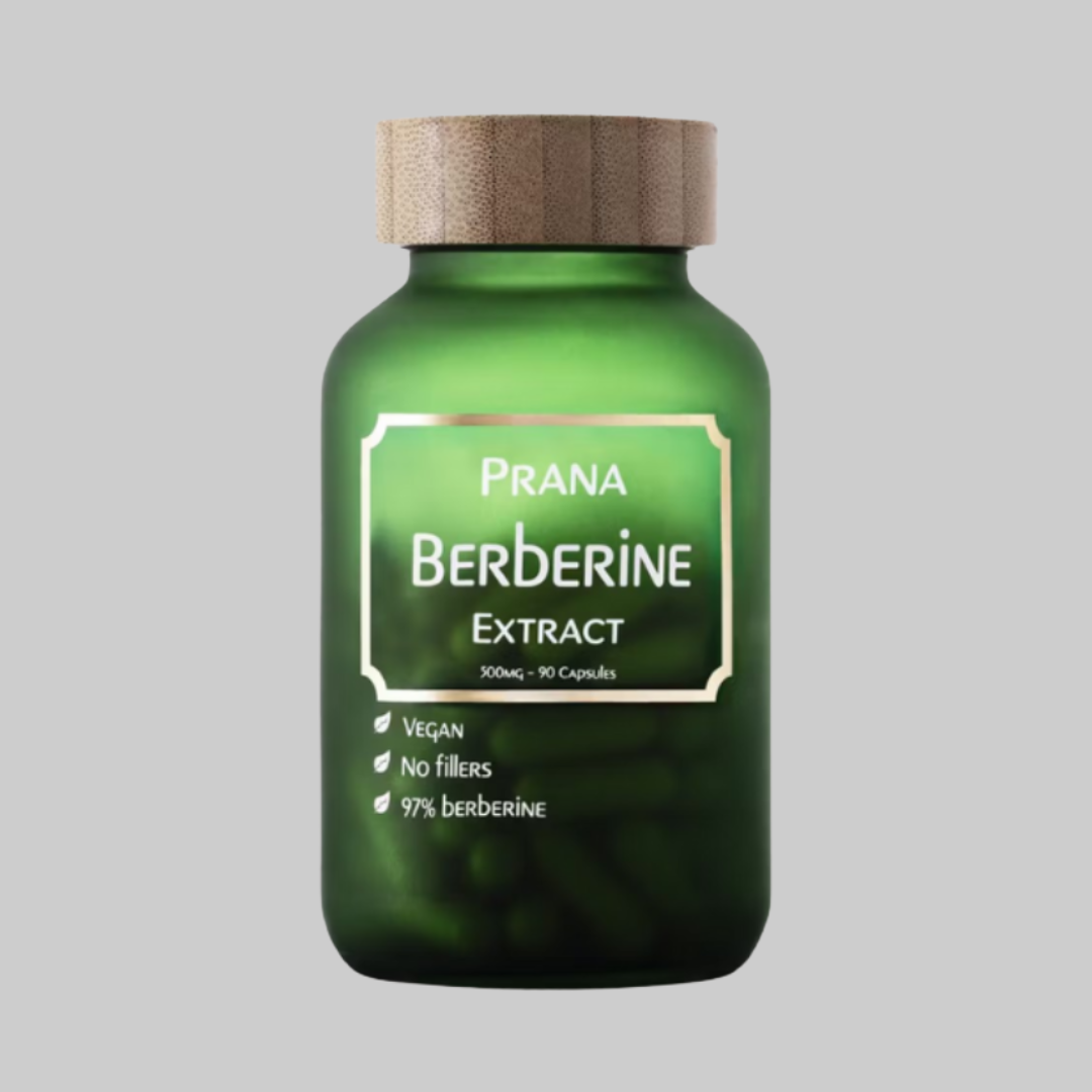 Prana I Berberine Extract I 500mg – 90 Capsules Prana I Berberine Extract I 500mg - 90 Capsules - Bilde 1