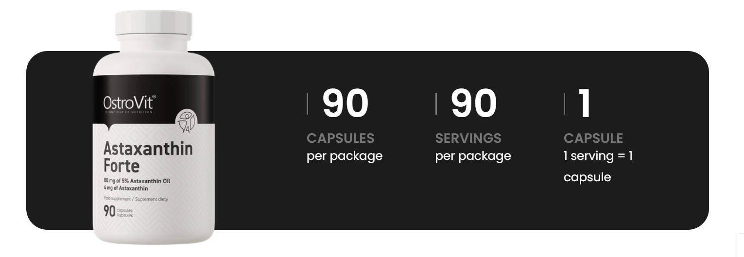 Astaxanthin Forte I 90 Capsules