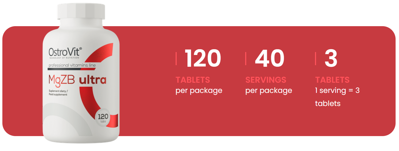 MgZB Ultra I ZMA I 120 Tablets