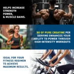 Creatine Monohydrate Powder I Unflavoured I 500g - Bilde 4