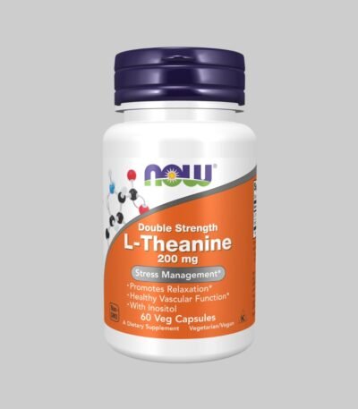 NOW I Double Strength L-Theanine I 200mg 60 Capsules