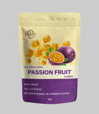 100% Freeze-Dried Passion Fruit Cubes