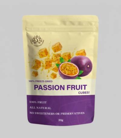 100% Freeze-Dried Passion Fruit Cubes
