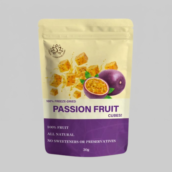 100% Freeze-Dried Passion Fruit Cubes